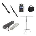 NTG4+ & Zoom H4N+Package (Boompole, Blimp, Windshield, C-Stand, Sandbag)