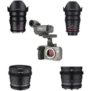 Sony FX3 Lens Samyang 24mm, 35mm, 50mm, 85mm T1.5 for Sony Sony FX3 Lens Samyang (24mm, 35mm, 50mm, 85mm) T1.5 for Sony